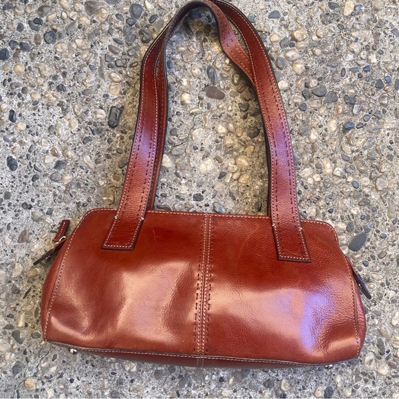 Fossil Rich Brown Leather Shoulder Bag - Picture 5 of 5